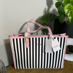 NWT Lovevook Laptop bag- pink stripe